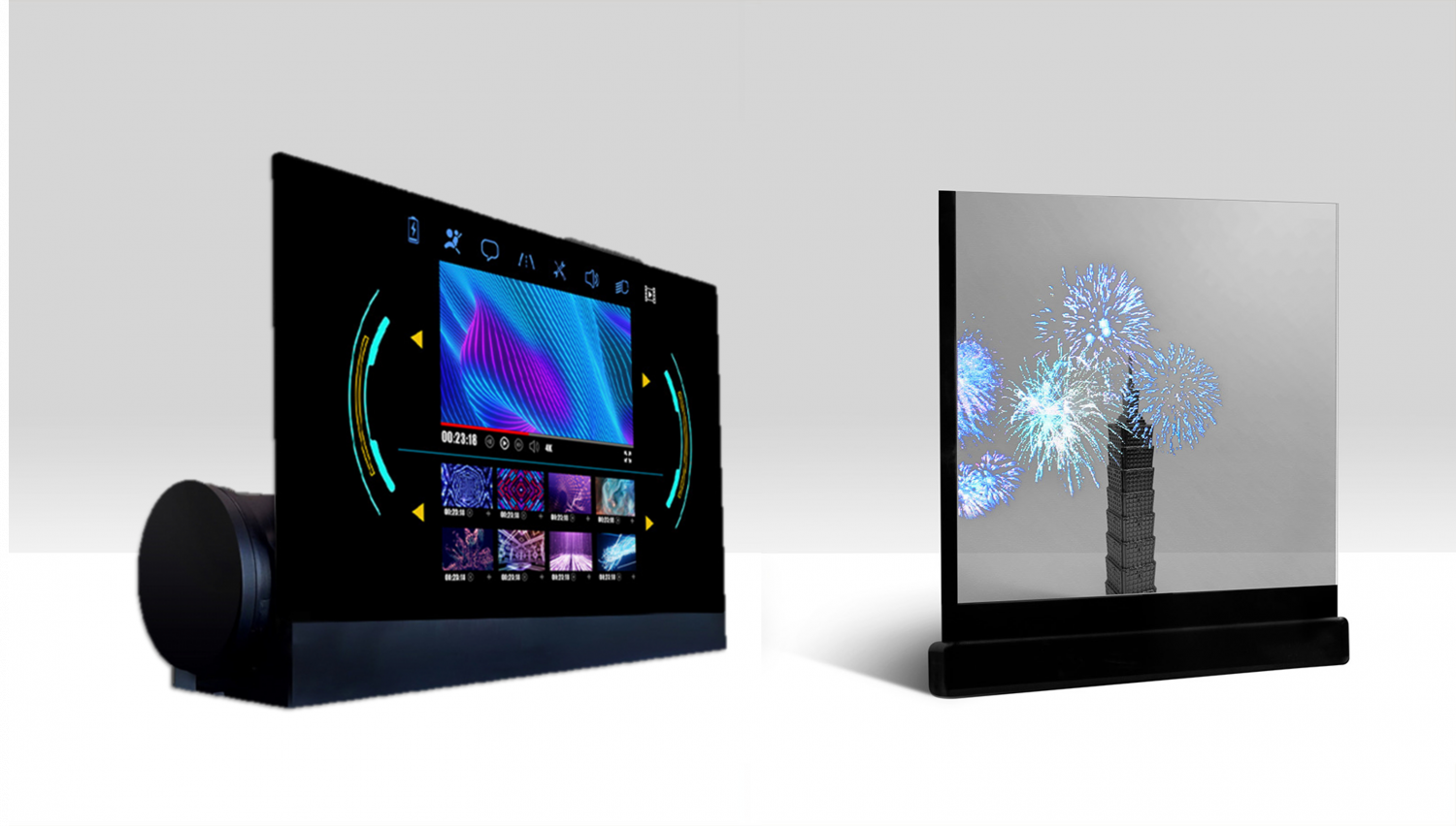 可卷式、折迭性、高透明